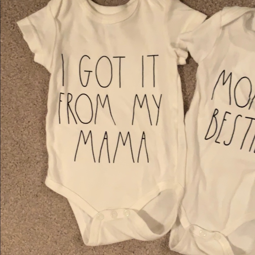 2 Rae Dunn onesies - Picture 3 of 4